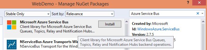 Microsoft Service Azure Bus